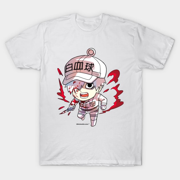 Hataraku Saibou: Cells at Work - White Blood Cell T-Shirt by Anime Access